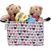 OEM customized thick PE print cats home cheap boxes and bins storage baskets wholesale laundry basket