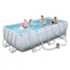 Bestway 56441 rectangular metal above ground swimming pool 4-6 person container stainless steel pool for homes Customs Data