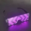party flashing led glasses luminous eyeglasses assorted rechargeable LED glasses halloween glasses for party decoration