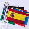 High quality world cup country national hand held waving flag