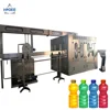 Automatic beverage filling machine with juice sparkling water liquid bottling equipment wrap packing machine
