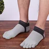 High Quality Five-finger cotton socks thin short tube split toe breathable invisiblesocks men