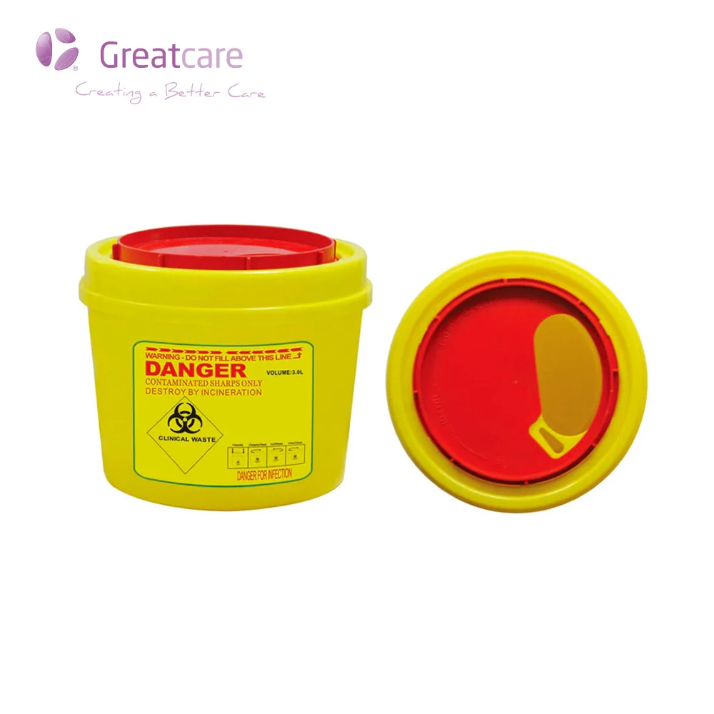 
Medical Round Disposable Sharp Container 
