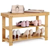 Stability Smooth Edges Prevent Snagging Bamboo Shoe Rack