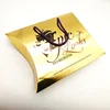 ZPT11-2 Luxury gold paper card box custom hair extension packaging pillow box creative design cosmetic makeup tools box