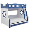 Hot sale reasonable price MDF children bedroom furniture kids bunk bed with desk and wardrobe