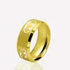 2019 Hotting sale 316L stainless steel ring,gold/silver/black/blue color stainless steel colorful pattern finger rings jewelry