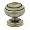 Comfortable touch zinc alloy round shape antique cabinet drawer pulls knobs