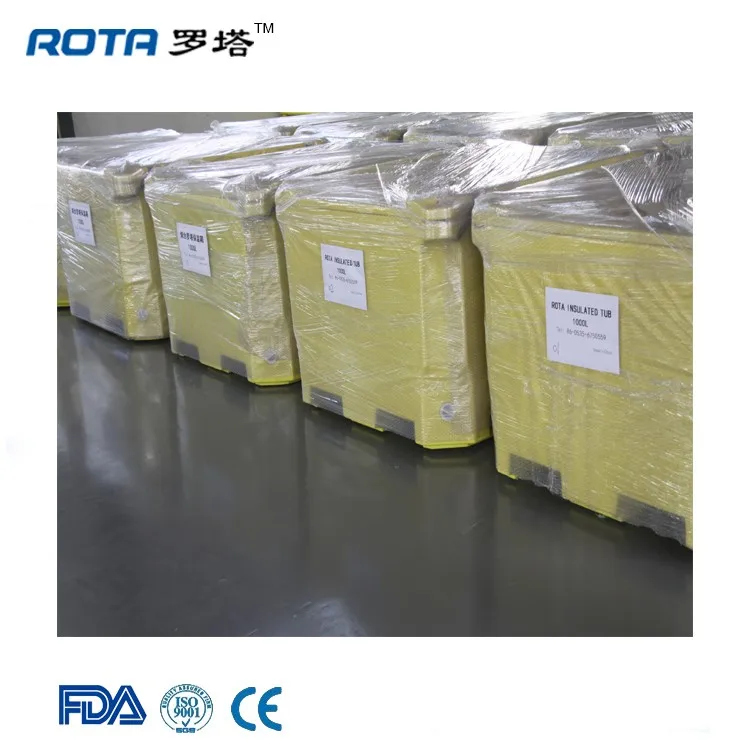 Roto El Molde Pescado Contenedores De Plástico Aislado Pescado Bin Gran