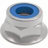 CNC machine turning AL6061/stainless steel 316/304LN sandblast M5 Flanged Nylon Hexagon Nuts DIN 6926