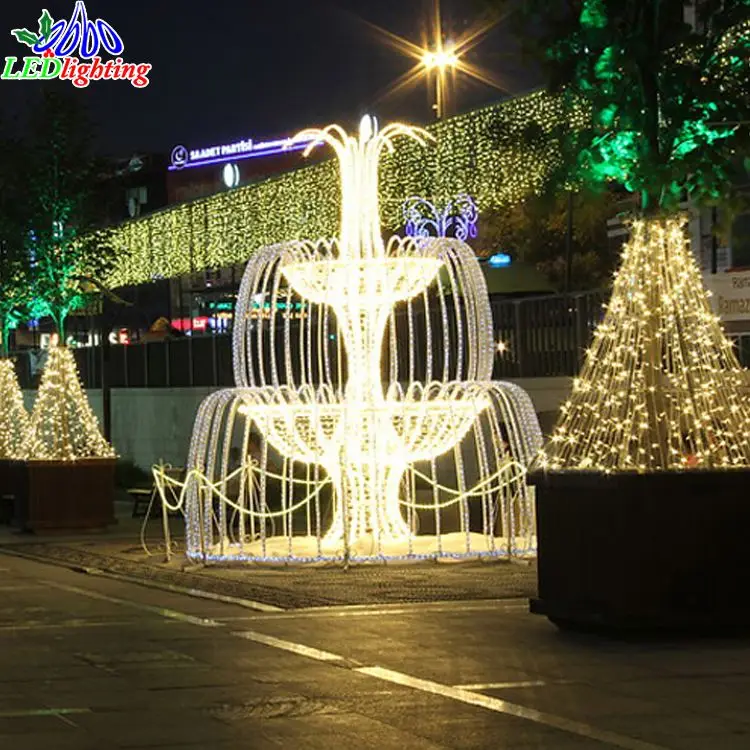 OBBO LED Christmas light 3d motif fountain light
