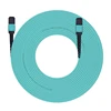 1m (3ft) MTP Female 12 Fibers OM4 (OM3) 50/125 Multimode 144 core fiber optic cable, Type B, Elite,Aqua
