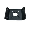 Custom Metal Bracket Fabrication OEM Black Powder Coating Heavy Duty Stamping Steel Connection Support Mounting Bracket