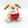 low MOQ custom design promotional factory manufacture plush bulldog stuffed toy make dog love you