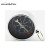 Outdoor Portable Aluminum Navigation Compass Camping Hiking key Chain Ring