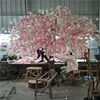 Pink and white color artificial cherry blossom tree for wedding event decoration