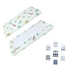 Amazon hot selling woven Cotton baby fitted Crib Sheets 2 Pack baby crib sheet