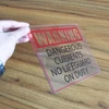 High quality Cheap price transparence warning words acrylic sheet
