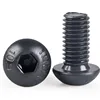 Iso 7380 m3 black carbon steel hex socket pan/button head machine screw