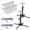 20ft 6m height lighting crank stand with truss for led screen and speakers truss lift tower