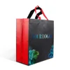 eco friendly black pp non-woven fabric shopping tote packaging gift bag for clothes