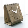 China Manufacturer 3D Digital MDF Square Wall Clock Home Decor Modern Creative Design,Wood Table Clock DIY