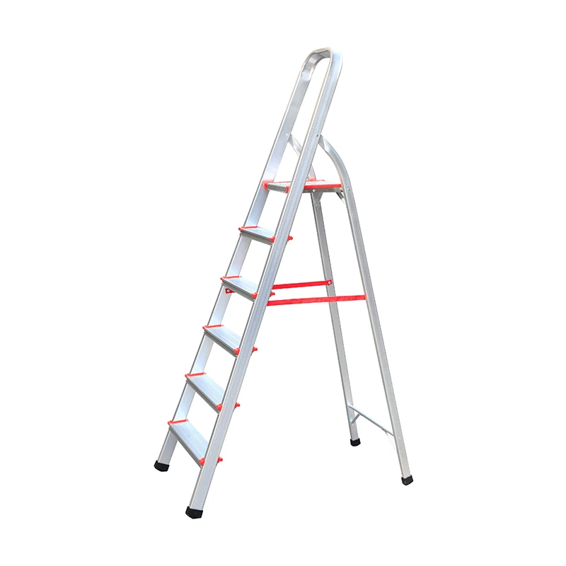 Стремянка 6 ступеней. Aluminum Ladder. Aluminum Ladder fat-806-3 Ladder. Стремянка двухсторонняя со шпингалетом. Aluminium Ladder two Seats.