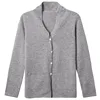 Italian cashmere button cardigan coat knitwear for lady