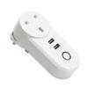 UK standard 2 usb charging ports smart power plug and socket wifi create automation home