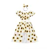hot sale product latest design 1 6 years old baby kid clothing girl party casual dress set