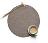 D-home Pvc Anti Slip Round Gold Placemats Table Mat For Restaurant