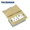 THORSMAN Square brass Alloy or stainless-steel Open Cover Type Floor Socket