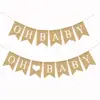Creative new Baby Shower Banners Oh baby heart linen Banner Party Baptism Birthday Decorations Bunting Favors Supplies