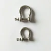 Stainless Steel Black and silver Mini Bow Decorative shackle 4mm/5mm for Bracelet