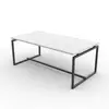 Square faux marble wooden desktop style center table tea table coffee table for living room