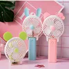 2019 manufacturer USB Mini Cartoon fan Fashion Recharge Table Fan Usb