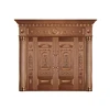 Luxury designs villa real copper finished exterior doors from Yongkang
