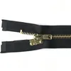 8# Open End Gold Brass Quick Release Metal Zipper with DA Slider