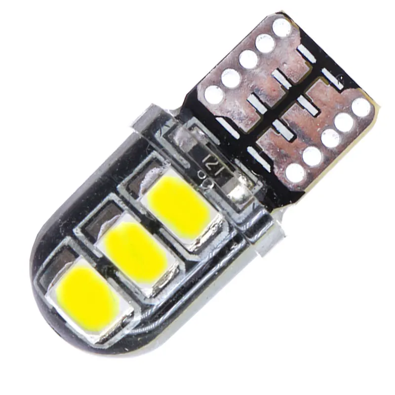 6W Canbus T10 2835 6SMD Led Bulb DC 12V Clearance Light White Ice Blue Yellow