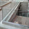 Balcony Aluminum U Shanped Channel Glass Railing/Stainless Steel Frame Outside Railing