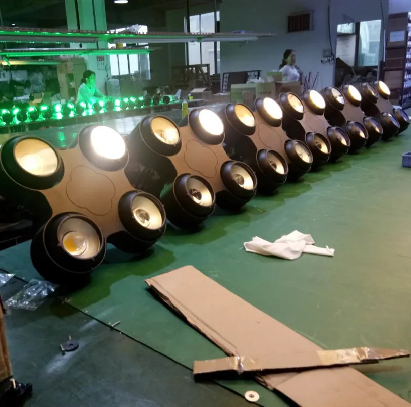 rigeba waterproof  4x100w Warm White RGBW COB Blinder light for theater