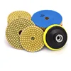 4" Set Of Polishing Pads White Flexible Premium Diamond Granite Marble Floor Polishing Wet Pad Diamond Sanding Discs
