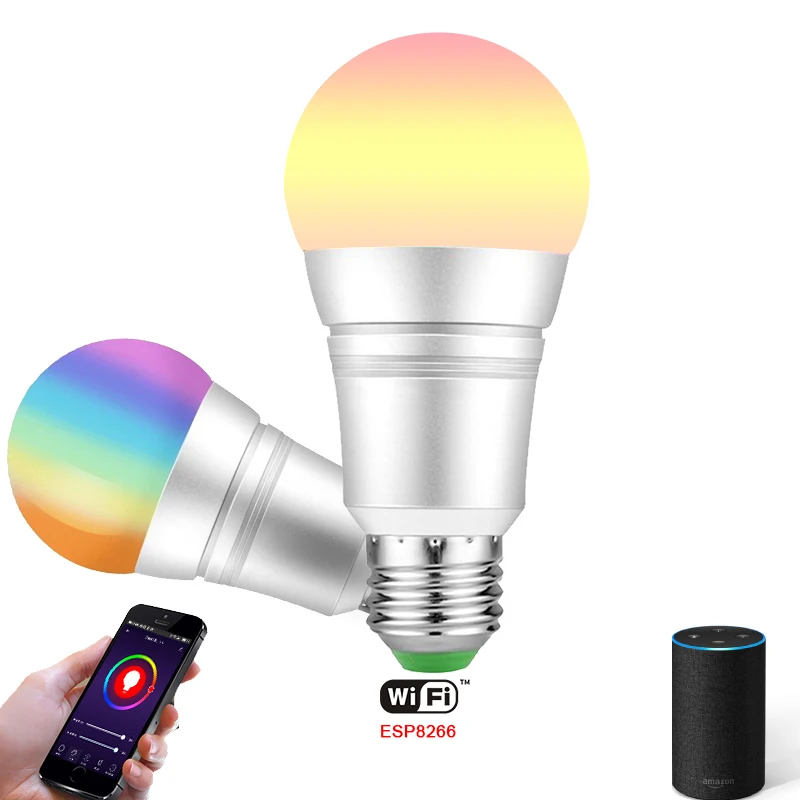 2019 Cheap Price Wifi Smart LED Lighting Bulb Support Tuya Ifttt Wi-fi Smart LED Light Bulb Best E27 Smart Bulb