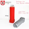 115mm (D) * 320mm (L) BT50 tool holder box plastic tool box for Milling chuck Packing