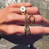 Fashion shell gold ring set for women Wholesale N94292