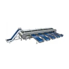 Fish classifier common Japanese mackerel sorter with top coarse bottom end thin roller