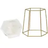 2019 Hanging Flower Basket Stand Planter Pots Indoor, Garden White Ceramic Round Bowl with Metal Stand Metal Flower Pot Holder