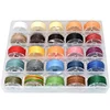 New Arrivals Prewounded Assorted Colors 25 Colors Sewing Thread With Bobbin Box