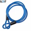 4mm to 6mm diameter plastic coated steel cable with loops for wire rope sling kits and accessories