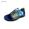 Space star Spring summer Women Platform Sneakers Shoes Fashion Breathable Air Mesh Casual Flats Lace up for Ladies Woman Shoes